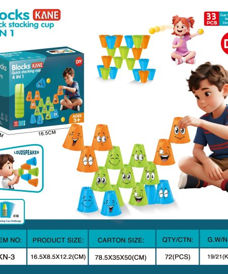 Speed Stacking Cups - Brain Teaser & Dexterity Toy for Kids & Adults | Fast-Paced Stacking Game for Hand-Eye Coordination & Fun Challenges