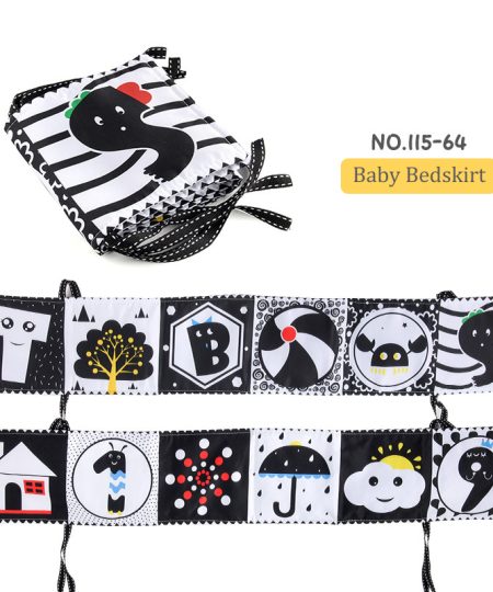 Adorable Crib Book for Babies - Soft Hanging Fabric Book for Nursery | Early Learning & Soothing Toy for 0-12 Months